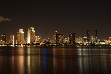 Fototapeta na wymiar San Diego at Night