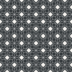 Contemporary seamless abstract pattern monochrome or two colors vector