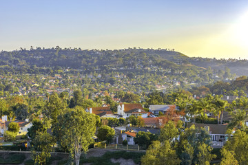 San Clemente homes with hazy distance