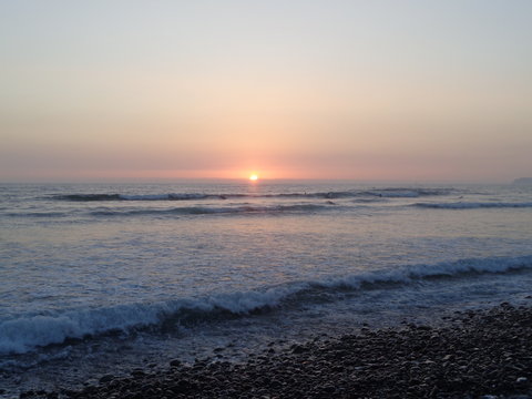 una camara, un atardecer, perfecto