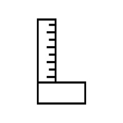 modern vector drawing draft for the miter