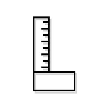recommend clip art: a modern vector drawing scheme with shadow for the miter