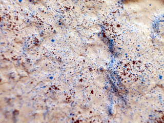 chemical experiment with paints