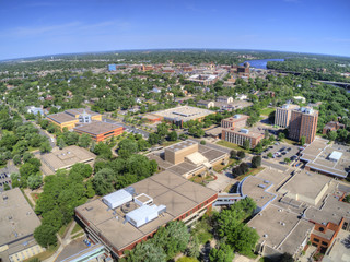 Fototapeta na wymiar St. Cloud University is a College on the Mississippi River in Central Minnesota