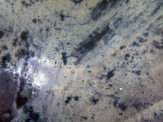 chemical experiment with paints