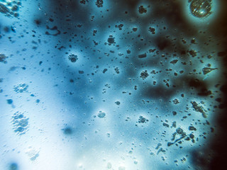 chemical experiment with paints