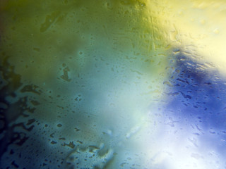 chemical experiment with paints