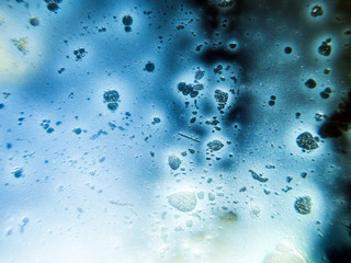 chemical experiment with paints