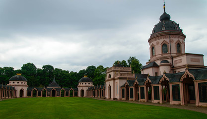Fototapeta na wymiar Mosque in the castle park Schwetzingen, Germany