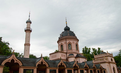 Mosque in the castle park Schwetzingen, Germany