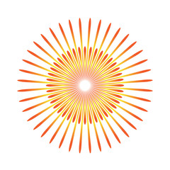 Obraz premium sunburst emblem isolated icon vector illustration design