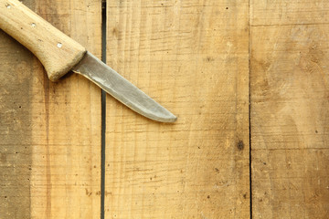 Messer Holzmesser Hintergrund Brett Bretter Holzbretter Holzgriff