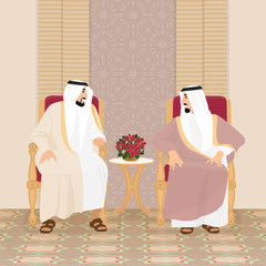 Meeting of the Arab kings of the sheikhs