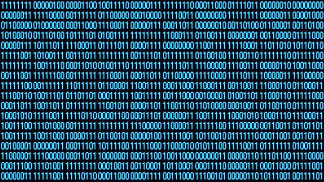 4k The Matrix style binary code.Seamless loop.data digital display,abstract future tech background.