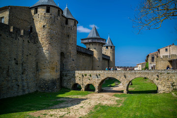 Fototapeta na wymiar Carcassonne, la cité.
