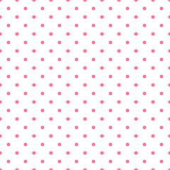 Seamless pink polka dot background  © natrot