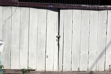 old classic vintage wooden folding door background.