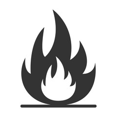 FIRE FLAME icon. Vector.