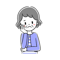 高齢女性　ジェスチャー