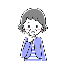 高齢女性　ジェスチャー