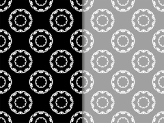 Geometric seamless pattern. Circles