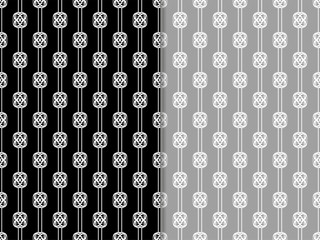 Geometric seamless pattern. Chain, lace