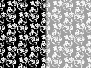 Floral seamless pattern leaves