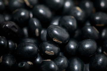 A lot of black beans for background