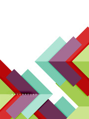 Multicolored abstract geometric shapes, geometry background for web banner