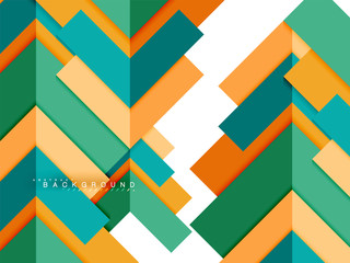 Multicolored abstract geometric shapes, geometry background for web banner