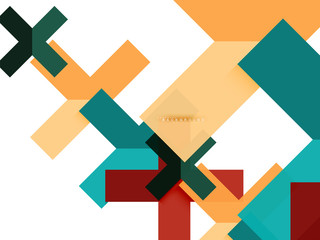 Multicolored abstract geometric shapes, geometry background for web banner
