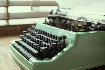 Antique Typewriter. Vintage Typewriter Machine
