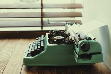 Antique Typewriter. Vintage Typewriter Machine