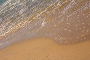 Baltic Sea beach in Jastrzebia Gora, summer time
