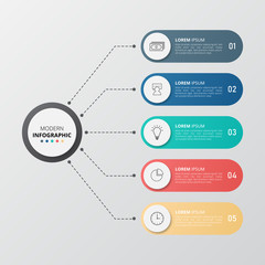 Infographic template for business, education, web design, banners, brochures, flyers, diagram, workflow, timeline. Vector illustration.