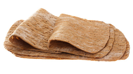 Flat cakes of rye flour