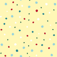 Abstract polka dot vector seamless background