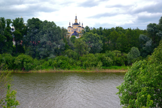 Orthodox, rural, Christian monastery.