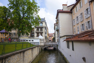 Fototapeta na wymiar Street from Annecy city, France