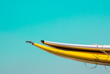 surf board on green background
