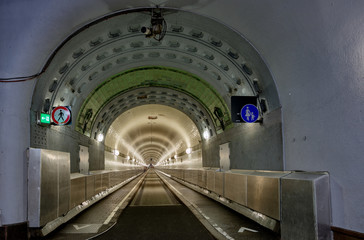 Free and Hanseatic City of Hamburg - Elbe Tunnel..