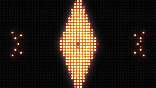 Endless pulsation of the pattern on the wall of light