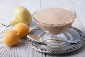 Smoothies with apricot and  pear