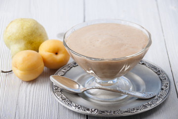 Smoothies with apricot and  pear