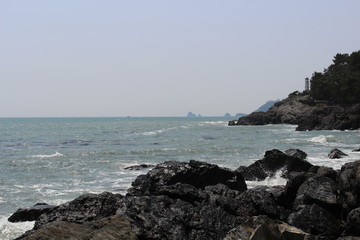 Fototapeta na wymiar Seaside in Busan, South Korea