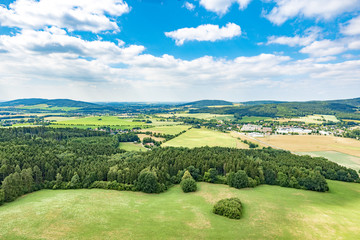 Luftbild Mittelgebirge