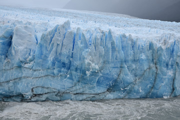 Séracs sur le glacier Perito Moreno en Patagonie argentine