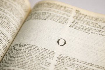 Obraz premium Roman letter on book