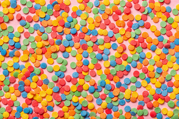 beautiful colorful sweet sprinkles like background, festive concept