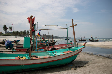 Thailand fisherman boats
